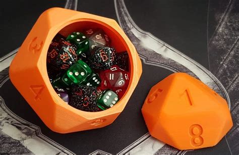 20 Sided Dice Shaped Dice Box Stl Files Only Etsy