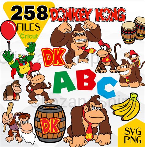 Donkey Kong SVG Donkey Kong PNG Clipart Donkey Kong Layered, 53% OFF