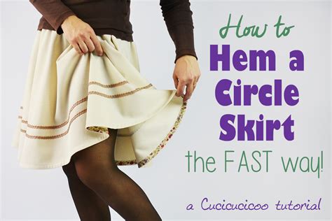 The Easy Way To Hem A Circle Skirt In Min With Bias Tape Cucicucicoo