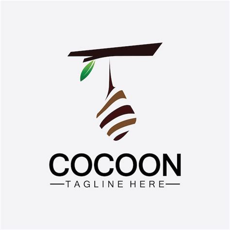 Premium Vector Cocoon Logo Vector Illustration Design Template