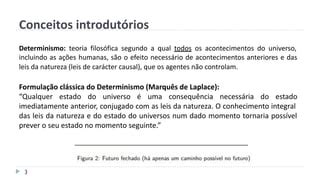 Determinismo e Livre arbítrio Filosofia 10º Ano PPT