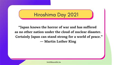 2021 Hiroshima Day Quotes Slogans Posters Images August 2024