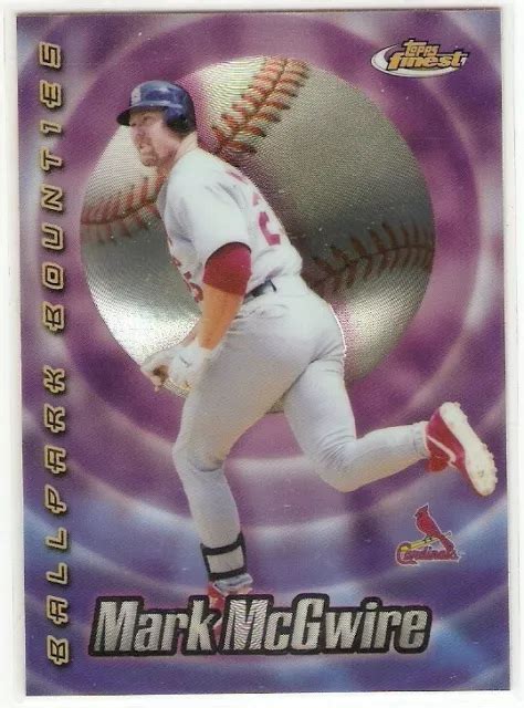 Mark Mcgwire Topps Finest Ballpark Primties Bb St Louis