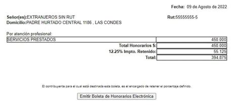 Como Calcular Boleta Honorarios Image To U