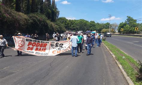 Entre Caos Vial Inicia Marcha De CNTE Poder De Base En Morelia