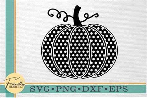 Polka Dot Pumpkin SVG Pattern Pumpkin SVG