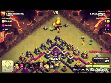 Clash Of Clans Rh Vs Schweinereiter Youtube