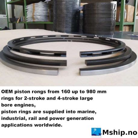 High Quality OEM PISTON RINGS for large bore diesel and gas engines.