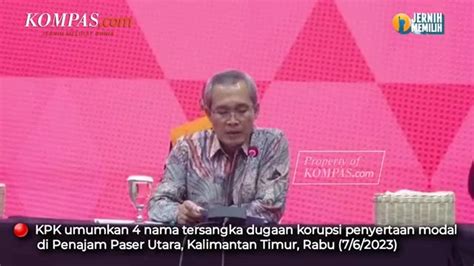 Eks Bupati Penajam Paser Utara Kembali Jadi Tersangka Kpk Kompascom