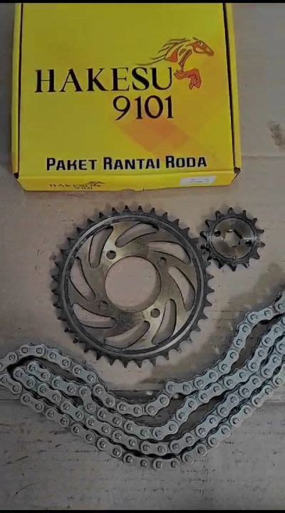 GEAR GIR GIGI TARIK DEPAN BELAKANG RANTAI SET 36T 14T 428 104L SMASH