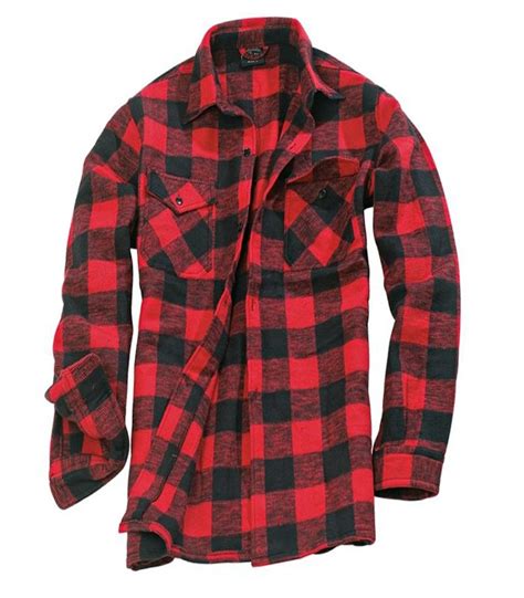 Houthakkershemd Flanel Rood Zwart Extra Zware Kwaliteit Buffalo Plaid