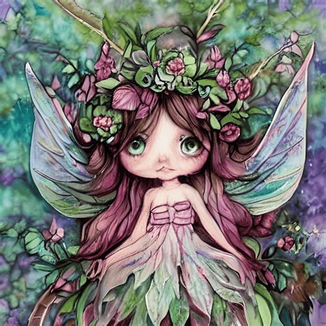 Prachtige Fantasy Forest Fairy Sprite · Creative Fabrica