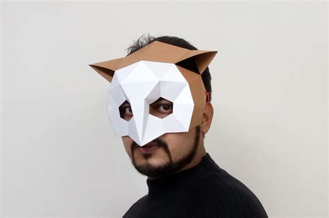 Diy Owl Mask 3d Papercraft By Paper Amaze Thehungryjpeg