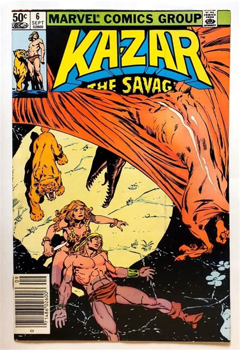 Ka Zar The Savage 6 Newsstand Sept 1981 Marvel 6 5 FN Comic