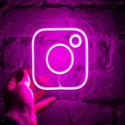 Instagram Logo Neon Sign Enhance Your Room Ambiance - LITA SIGN