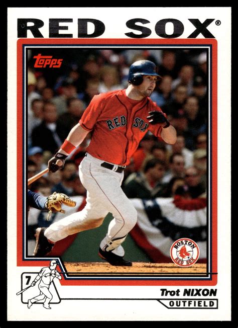 2004 Topps Trot Nixon 47 Boston Red Sox Baseball Card Ebay