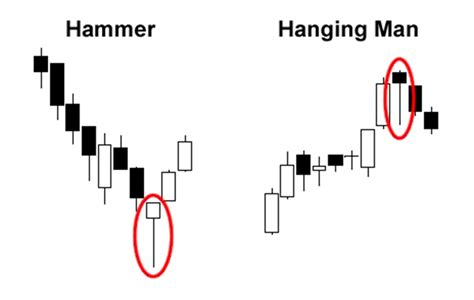 The Your Web Hammer And Hanging Man Single Candlestick Patterns