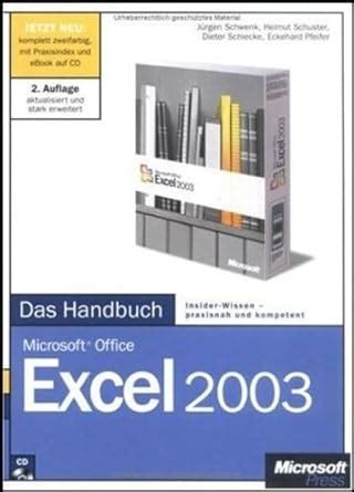 Microsoft Office Excel 2003 Das Handbuch m CD ROM Amazon de Bücher