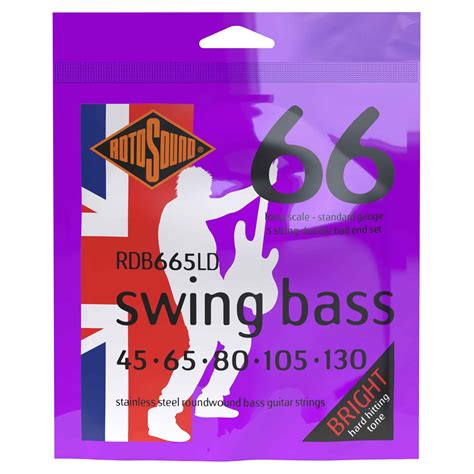 Rotosound Rdb665ld Swing Bass Stainless Steel Double Ball End Bass Gui Strings Direct