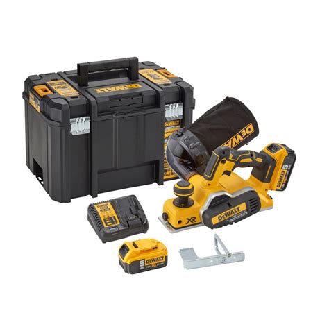 DeWalt DCP580 18V XR Cordless 2mm Brushless Planer 2 X 5 0Ah Toolstation