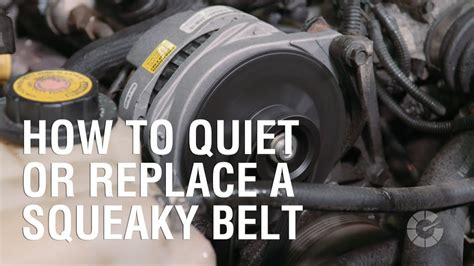 How To Quiet Or Replace A Squeaky Belt Autoblog Wrenched YouTube