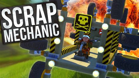 Scrap Mechanic Gameplay Rocket Powered Car Scrap Mechanic Creative