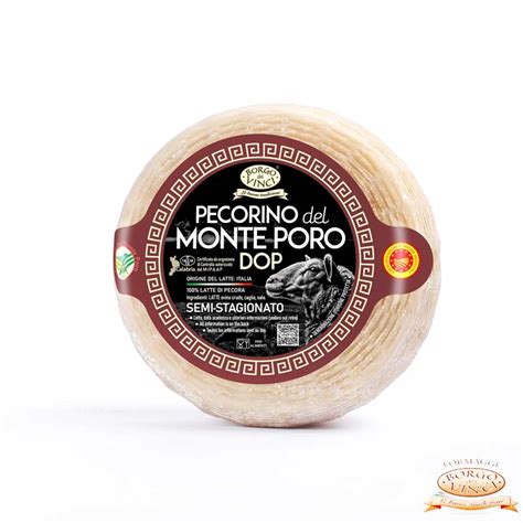 Formaggio Pecorino Monte Poro Semi Stagionato Originale DOP