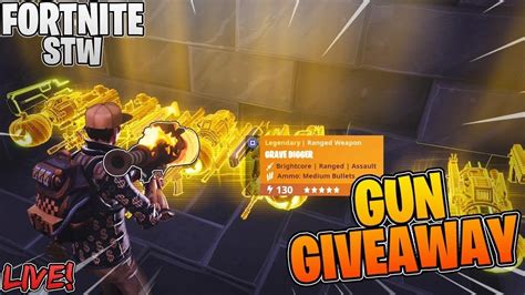 Fortnite Save The World Giveaway Modded Guns Live Modded Giveaway