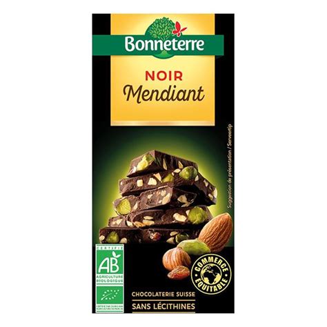 Chocolat Noir Mendiant G Bonneterre Cabas Bio