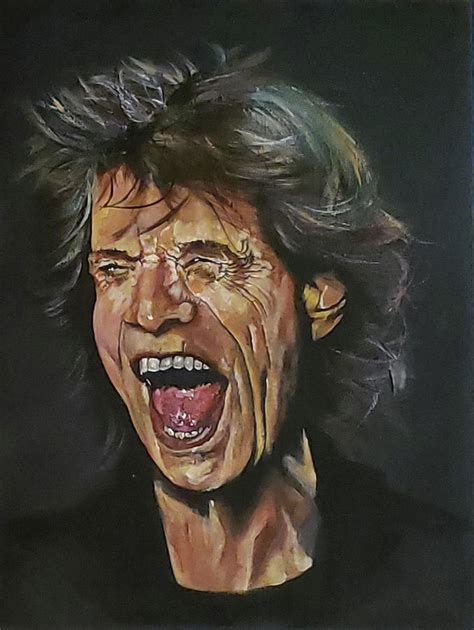 Mick Jagger Painting by Clark Davidson - Pixels