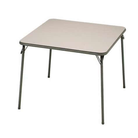 Sudden Comfort Vinyl Square Folding Table Chicory 34 X 34 In King Soopers