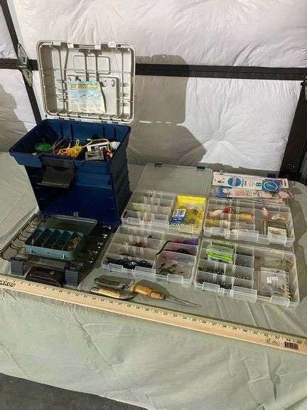 Tackle box + contents - Sherwood Auctions