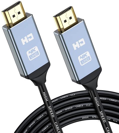 Amazon 4K HDMIケーブル 3m sweguard 超高速HDMI 2 0 壁埋め込み型 CL3規格 HDMI Cable 難燃