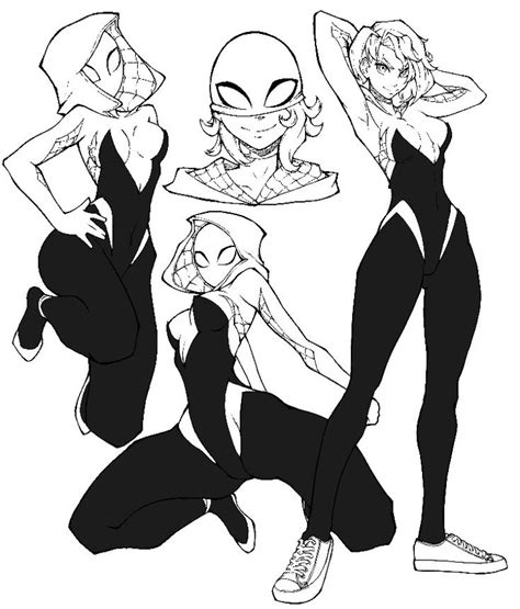 Pin By Tounk Hitchcock On Poses To Draw In Spiderman Drawing