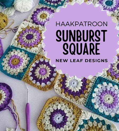 Haakpatroon Sunburst Square Haakinformatie Haakpatroon