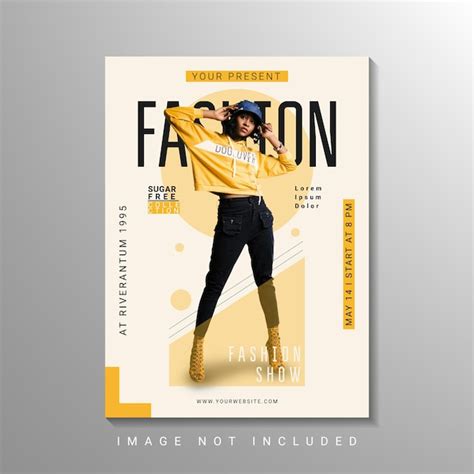 Premium Vector Fashion Show Poster Design Template