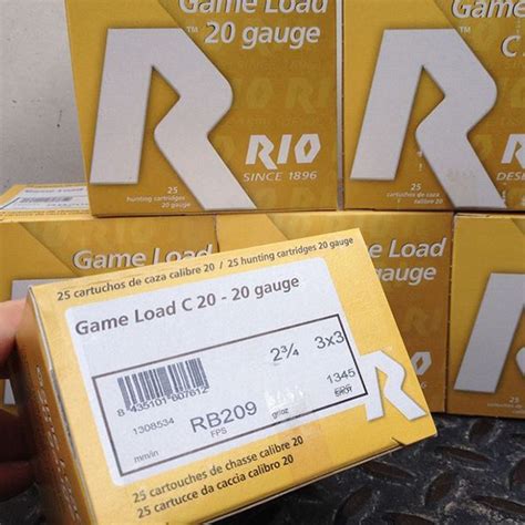 Rio Game Load Ga Buck Pellet X Rb Rnd Box Rb