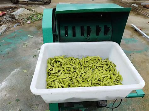 Electric Automatic Edamame Hulling Picking Machine Green Soybean Picker