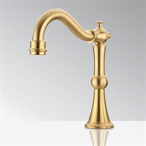 Bathselect Deck Mount Commercial Brushed Gold Touchless Automatic