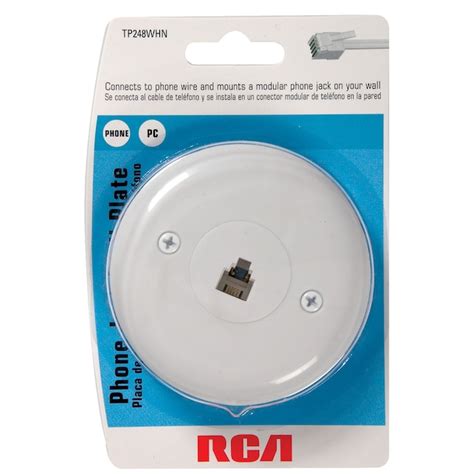 Rca White Round Wall Plate At