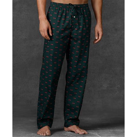 Lyst Ralph Lauren Novelty Print Woven Pajama Pants In Green For Men