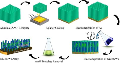 Fabrication Process Of NiCoNWs Using An Anodic Aluminum Oxide AAO