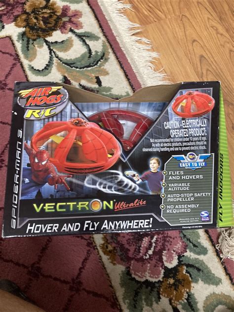 Spiderman Vectron Ultralite Air Hogs Hover Flying Saucer Toy Spinmaster