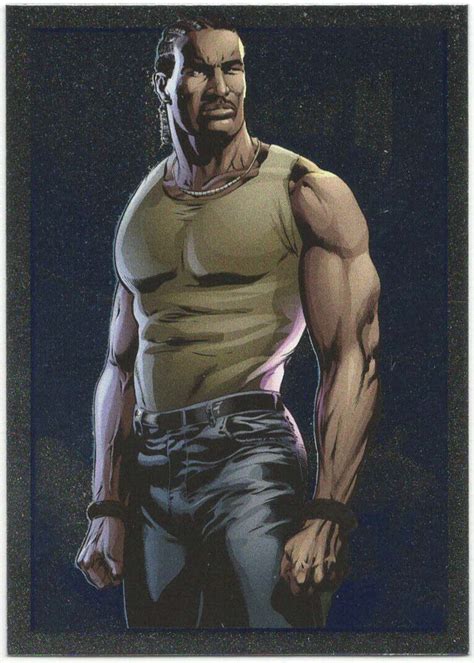 2014 Marvel Universe LUKE CAGE HOUSE OF M Sapphire Blue Foil Parallel