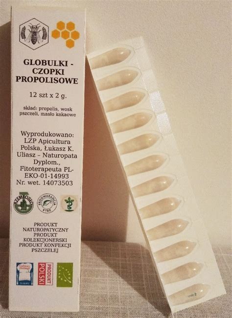 CZOPKI PROPOLISOWE 100 Naturaln Cert EKO Propolis Parczew Kup