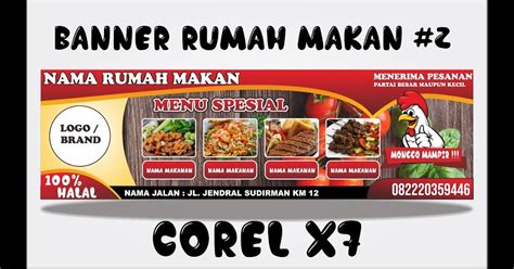 Download Desain Banner Spanduk Rumah Makan Keren Format Coreldraw Cdr ...