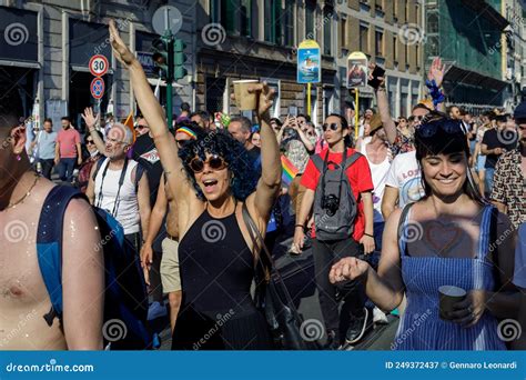 Roma Pride A Manifestation Of The Lgbtq Community In Italy Editorial Photography Image Of