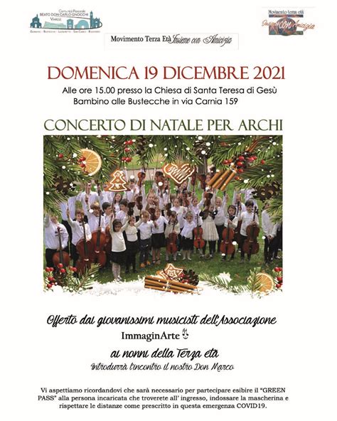 Concerto di Natale per archi Comunità Pastorale Beato don Carlo Gnocchi