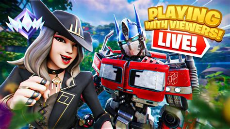 Live Playing Fortnite Ranked With Viewers Join Up Play