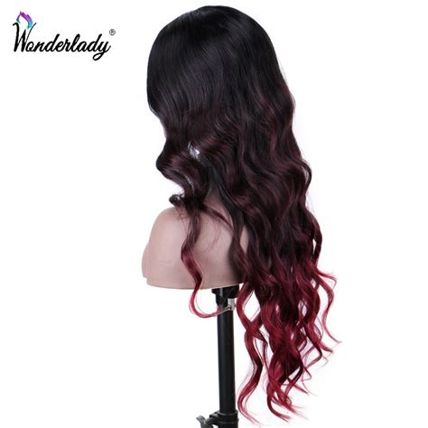 Wonderlady Midden Deel Lace Front Pruik Inch Lan Grandado